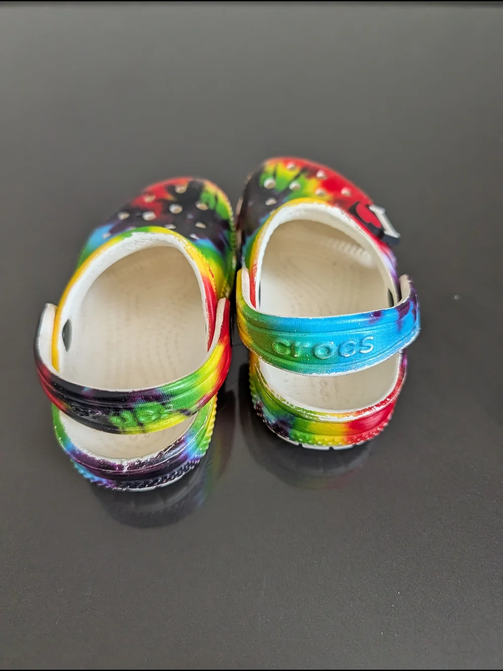 Crocs Shoes Kids 4 Toddler Classic Tie Dye Graphic Clogs Slip On 205451